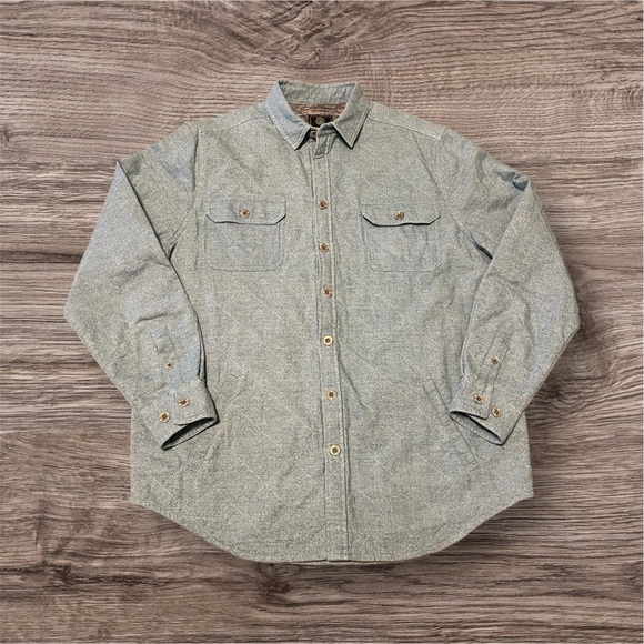 F/X Fusion Other - F/X Fusion Quilted Shirt Light Blue Jacket Men’s Size L